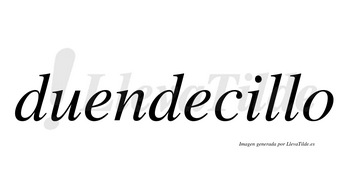 Duendecillo no lleva tilde con vocal tónica en la «i»