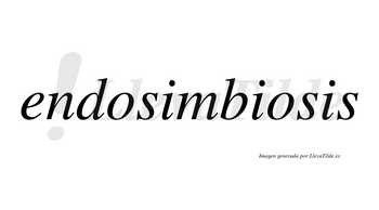 Endosimbiosis  no lleva tilde con vocal tónica en la segunda «o»