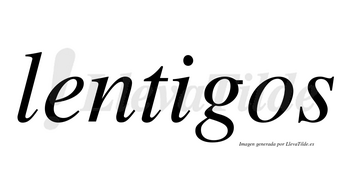 Lentigos  no lleva tilde con vocal tónica en la «i»