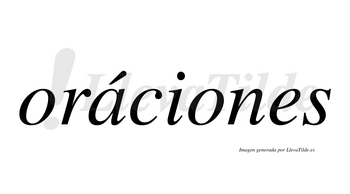Oráciones lleva tilde con vocal tónica en la «a»