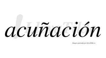 Acuñación  lleva tilde con vocal tónica en la «o»