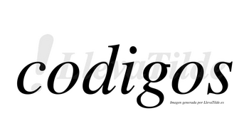 Codigos no lleva tilde con vocal tónica en la «i»
