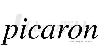 Picaron no lleva tilde con vocal tónica en la «a»