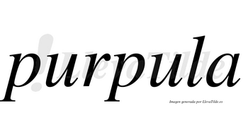 Purpula no lleva tilde con vocal tónica en la segunda «u»