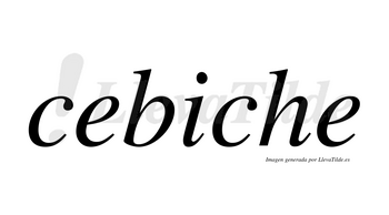 Cebiche  no lleva tilde con vocal tónica en la «i»