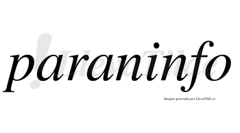Paraninfo no lleva tilde con vocal tónica en la «i»
