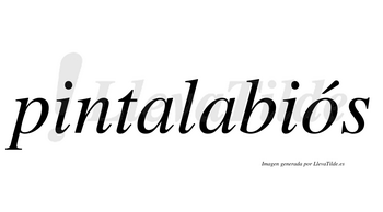 Pintalabiós  lleva tilde con vocal tónica en la «o»