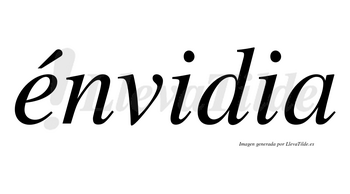Énvidia lleva tilde con vocal tónica en la «e»