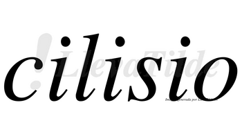 Cilisio no lleva tilde con vocal tónica en la segunda «i»