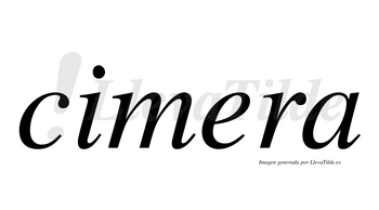 Cimera  no lleva tilde con vocal tónica en la «e»