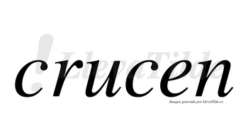 Crucen no lleva tilde con vocal tónica en la «u»