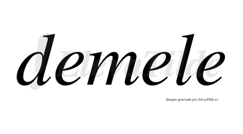 Demele no lleva tilde con vocal tónica en la segunda «e»