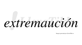 Extremaución lleva tilde con vocal tónica en la «o»