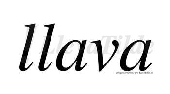 Llava  no lleva tilde con vocal tónica en la primera «a»