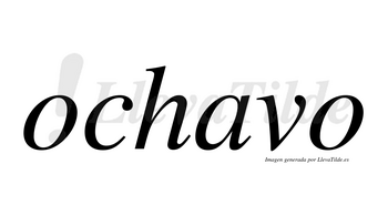 Ochavo no lleva tilde con vocal tónica en la «a»