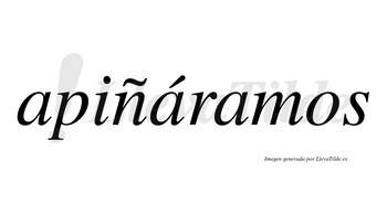 Apiñáramos  lleva tilde con vocal tónica en la segunda «a»