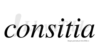 Consitia no lleva tilde con vocal tónica en la primera «i»