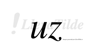 Uz  no lleva tilde con vocal tónica en la «u»