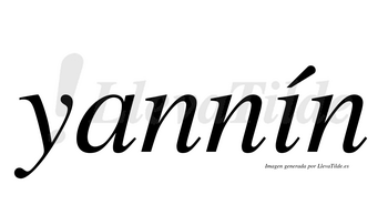 Yannín  lleva tilde con vocal tónica en la «i»