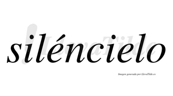 Siléncielo  lleva tilde con vocal tónica en la primera «e»