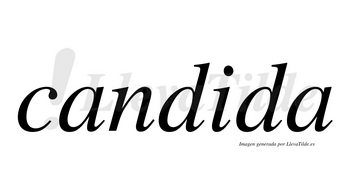 Candida no lleva tilde con vocal tónica en la «i»