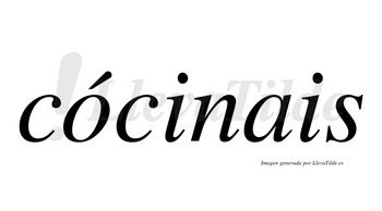 Cócinais lleva tilde con vocal tónica en la «o»