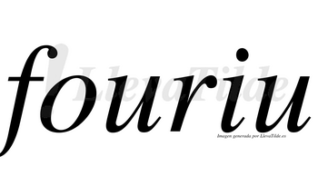 Fouriu  no lleva tilde con vocal tónica en la «i»