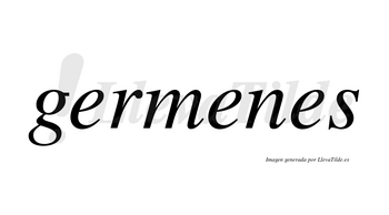 Germenes no lleva tilde con vocal tónica en la segunda «e»