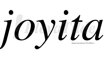 Joyita no lleva tilde con vocal tónica en la «i»