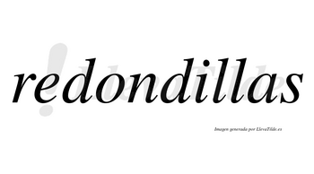 Redondillas no lleva tilde con vocal tónica en la «i»