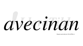 Avecinan  no lleva tilde con vocal tónica en la «i»