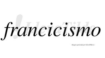Francicismo  no lleva tilde con vocal tónica en la segunda «i»