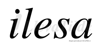 Ilesa no lleva tilde con vocal tónica en la «e»