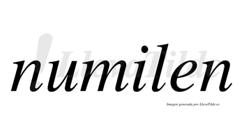 Numilen  no lleva tilde con vocal tónica en la «i»