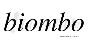 Biombo  no lleva tilde con vocal tónica en la primera «o»