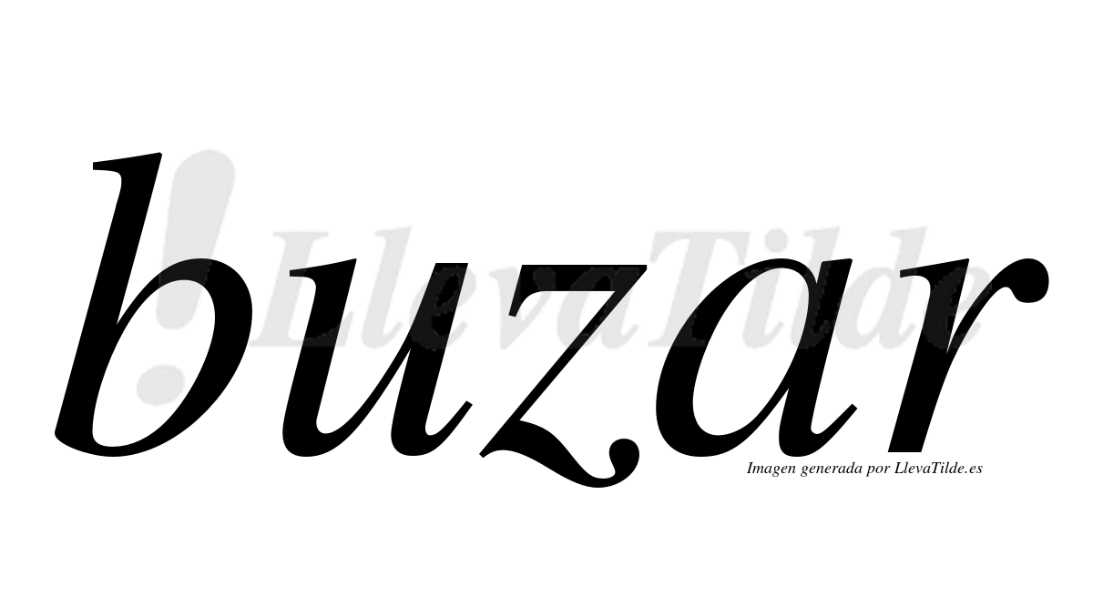 ¿Lleva tilde buzar? | LlevaTilde.es