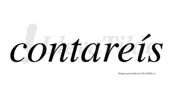 Contareís  lleva tilde con vocal tónica en la «i»