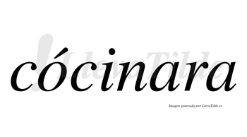 Cócinara  lleva tilde con vocal tónica en la «o»