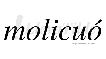 Molicuó lleva tilde con vocal tónica en la segunda «o»