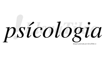 Psícologia lleva tilde con vocal tónica en la primera «i»