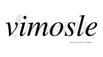 Vimosle no lleva tilde con vocal tónica en la «o»