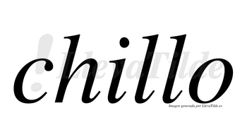 Chillo  no lleva tilde con vocal tónica en la «i»