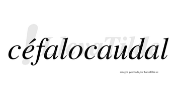 Céfalocaudal lleva tilde con vocal tónica en la «e»