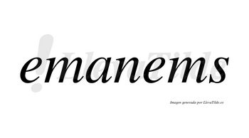 Emanems  no lleva tilde con vocal tónica en la segunda «e»