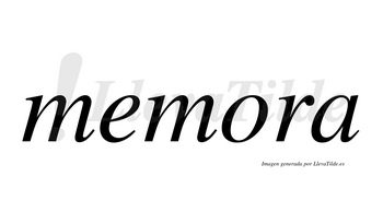 Memora  no lleva tilde con vocal tónica en la «o»