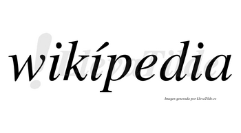 Wikípedia  lleva tilde con vocal tónica en la segunda «i»