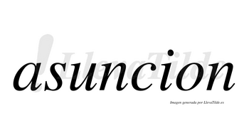 Asuncion no lleva tilde con vocal tónica en la «u»