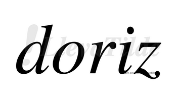 Doriz no lleva tilde con vocal tónica en la «i»
