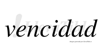 Vencidad no lleva tilde con vocal tónica en la «a»