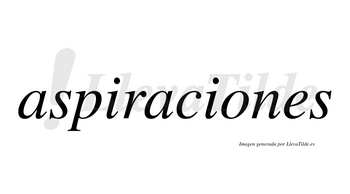 Aspiraciones  no lleva tilde con vocal tónica en la «o»